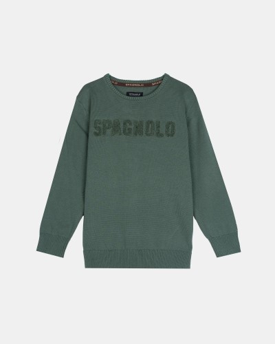 JERSEY NIÑO CUELLO CAJA LETRAS VERDE SPAGNOLO